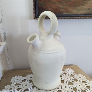 Ceramic off white pottery Jug